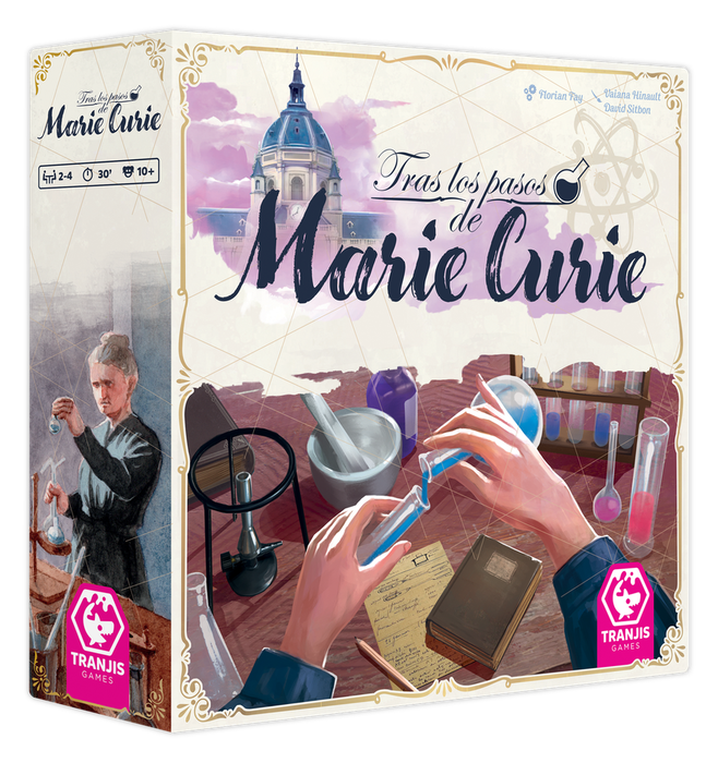 Tranjis Games Sl Jeu de Société Sur les Pas de Marie Curie - Jeu Stratégique Scientifique pour 2 à 4 Joueurs dès 10 Ans Tranjis Games Sl Jeu de Société Sur les Pas de Marie Curie - Jeu Stratégique Scientifique pour 2 à 4 Joueurs dès 10 Ans