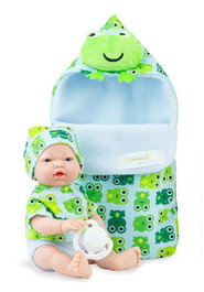 Marina & Pau Poupée mini bonbons Froggy, produit en espagnol, avec sac de 21 cm
