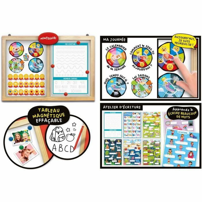 Lisciani Giochi Tableau éducatif Montessori Pen Super école