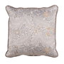 BigBuy Home Coussin Flowers Beige Fleurs 50 x 10 x 50 cm