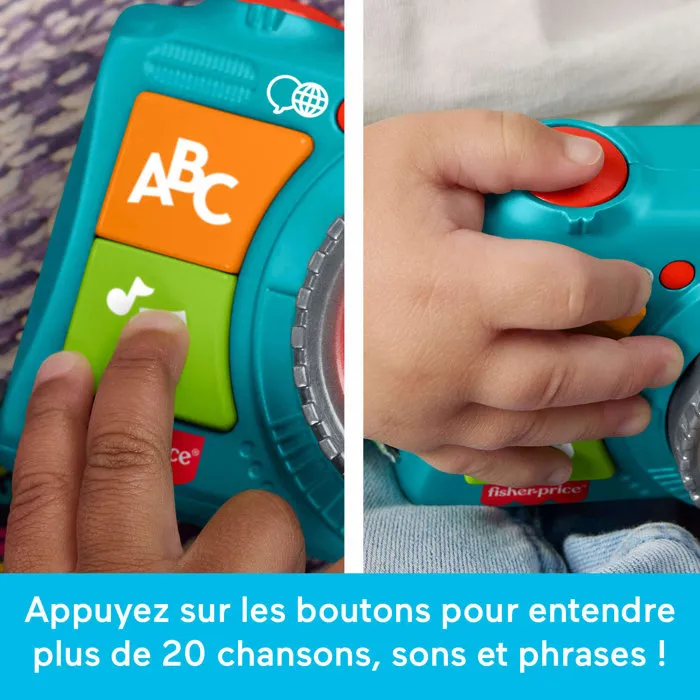 Mattel Caméra Lumineuse Rires et Éveil - Jouet musical multilingue Mattel Caméra Lumineuse Rires et Éveil - Jouet musical multilingue