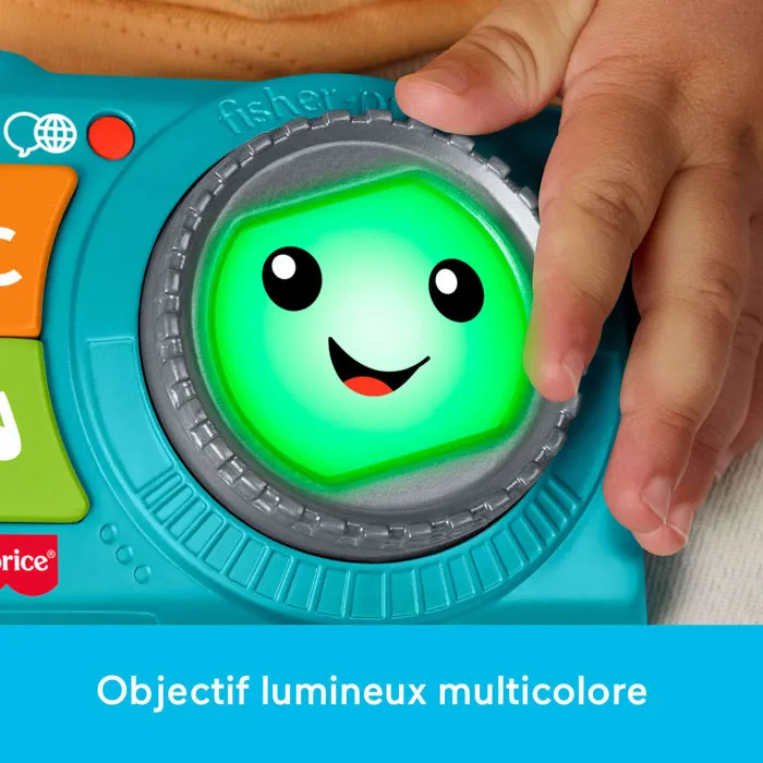 Mattel Caméra Lumineuse Rires et Éveil - Jouet musical multilingue Mattel Caméra Lumineuse Rires et Éveil - Jouet musical multilingue