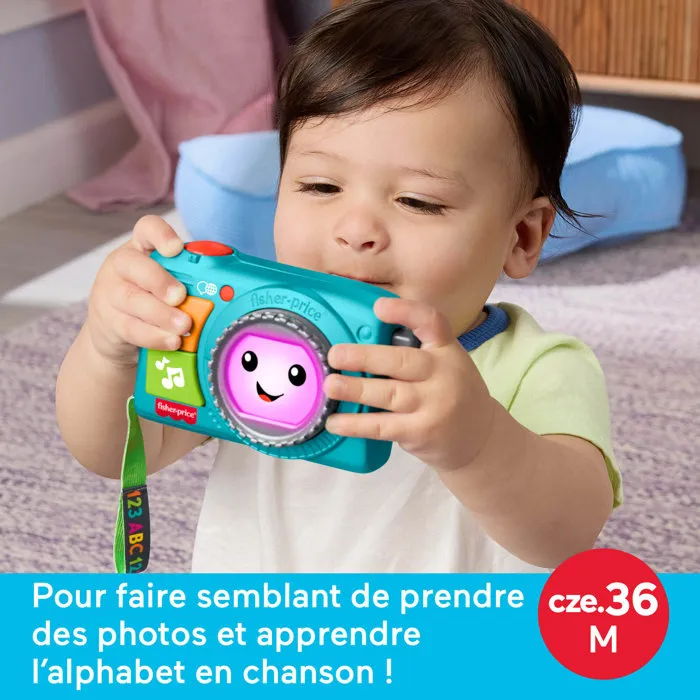 Mattel Caméra Lumineuse Rires et Éveil - Jouet musical multilingue Mattel Caméra Lumineuse Rires et Éveil - Jouet musical multilingue