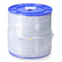 Corde EDM 87923 Bleu Blanc Polyester Latex 6 mm x 200 m Élastique