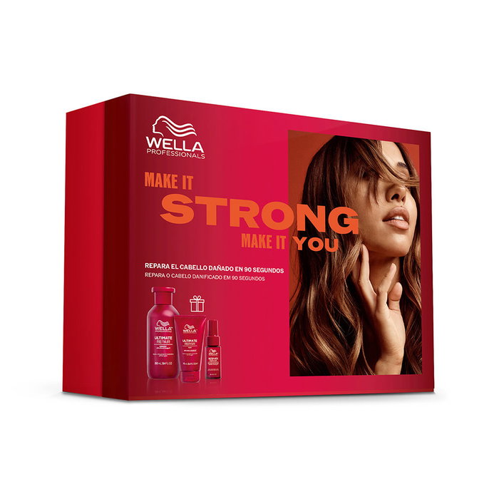 Wella Professionals Ultimate Repair Lot de 3 pièces pour la réparation des cheveux abîmés : Shampooing 250 ml, Masque 75 ml, Huile capillaire 30 ml