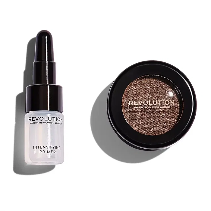 Makeup Revolution Set Flawless Foils Vegan avec Primer et Palette Overcome