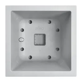 Elho Bac à Fleurs Vivo Next Square 30 Gris, Ø 30 x H 29 cm avec Réservoir d'Eau, 100% Plastique Recyclé pour Intérieur et Extérieur