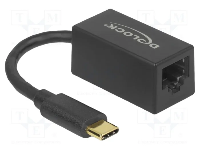 DELOCK Adaptateur USB vers Ethernet USB-C Gigabit, noir DELOCK Adaptateur USB vers Ethernet USB-C Gigabit, noir