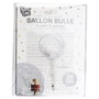 Party Time Ballon Transparent avec Plumes 35 cm