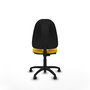 PIQUERAS Y CRESPO Chaise de bureau Algarra, tissu jaune, sans accoudoirs