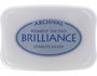 Tsukineko Brilliance Tampon encreur argenté effet nacré 95x65mm