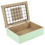 Home Deco Factory Boîte pour sachets de thé avec grille LITTLE MARKET