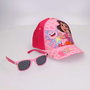 Cerdá Set Bonnet Dora l'Exploratrice 53 cm avec Lunettes de Soleil - Rose - À partir de 36 mois