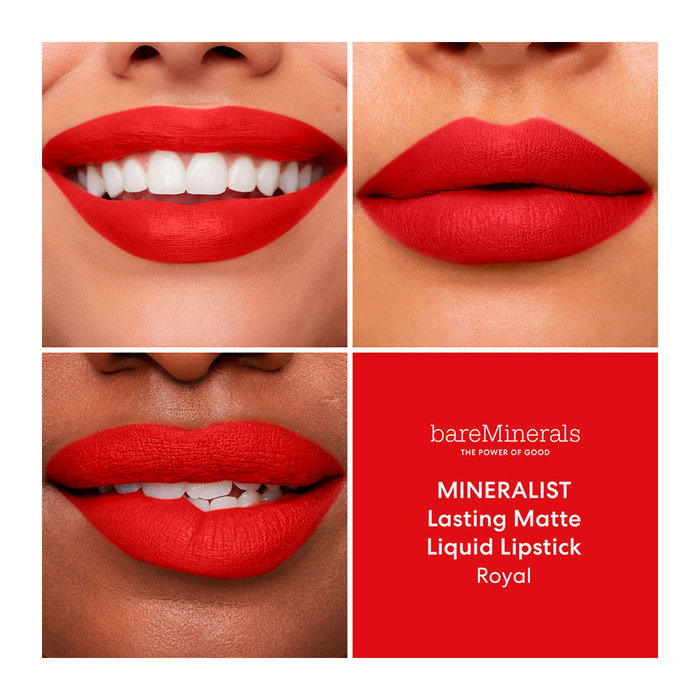 Bare Minerals Rouge à Lèvres Liquide Mineralist Comfort Matte #royal 4 ml - Fini Mat, Confortable, Longue Tenue, Hydratant Bare Minerals Rouge à Lèvres Liquide Mineralist Comfort Matte #royal 4 ml - Fini Mat, Confortable, Longue Tenue, Hydratant