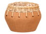 Giftdecor Jarron Indalo Barro Mimbre 25x17 cm (Set de 4)