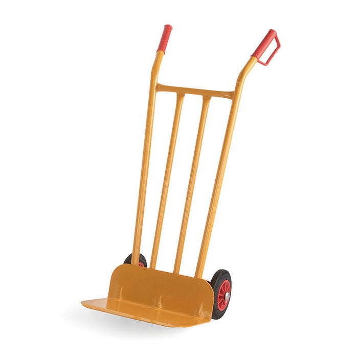 THECA Diable de Manutention Industriel à Palle Longue - Capacité 200 kg - Roues Pleines pour Transport en Entrepôt, Atelier THECA Diable de Manutention Industriel à Palle Longue - Capacité 200 kg - Roues Pleines pour Transport en Entrepôt, Atelier