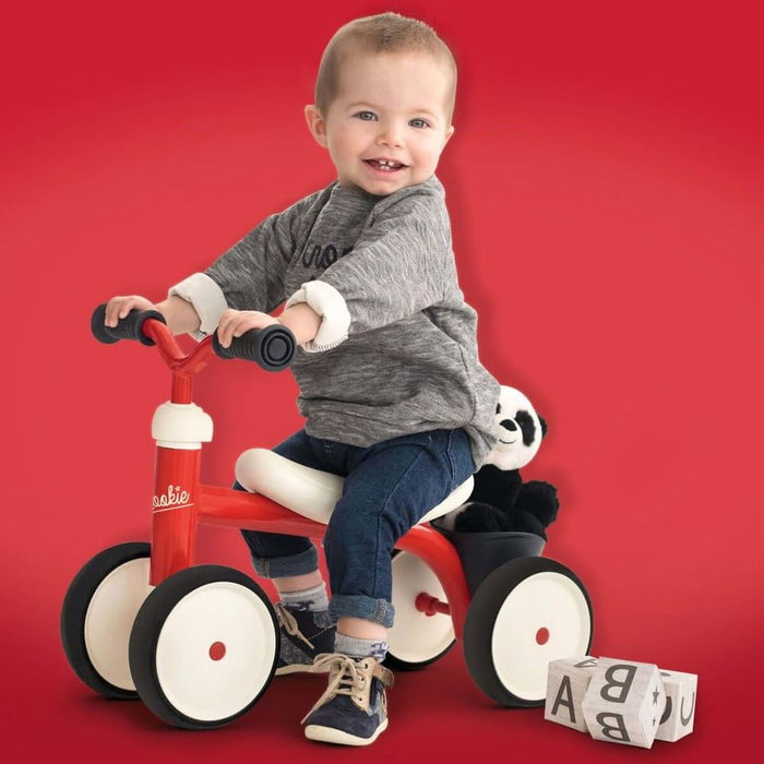 Smoby Porteur Rookie Rouge en Métal Smoby Porteur Rookie Rouge en Métal
