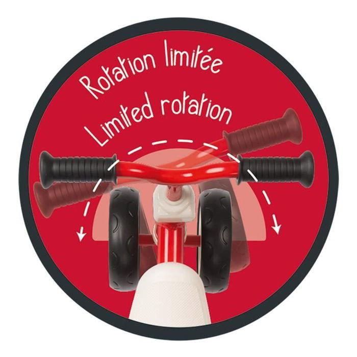 Smoby Porteur Rookie Rouge en Métal Smoby Porteur Rookie Rouge en Métal