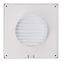 Edm Grille de ventilation carrée encastrable ø100mm avec moustiquaire 170x170x10mm ABS blanc