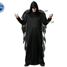 Déguisement Ange Noir Homme avec Ailes pour Adultes Taille XL - Thème Halloween, Polyester