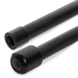 Poteau Extensible pour Suspension Rails LED 75-150 cm - Noir