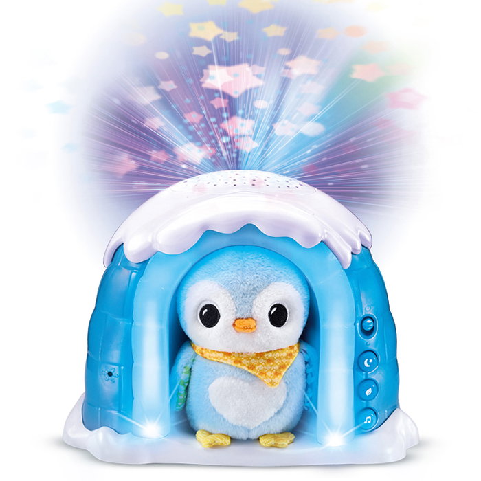 V-Tech Peluche Projecteur Pingouin avec Igloo - Projection Ciel Étoilé - Pour Enfants Dès la Naissance - Réf. 80 574922 V-Tech Peluche Projecteur Pingouin avec Igloo - Projection Ciel Étoilé - Pour Enfants Dès la Naissance - Réf. 80 574922