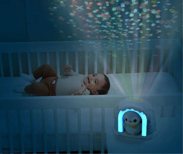Vtech Igloo Projecteur Peluche Pingouin Bleu Vtech Igloo Projecteur Peluche Pingouin Bleu