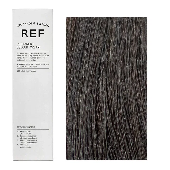 Ref Stockholm Teinture permanente pour cheveux 4.1 Ash Brown (Brun Cendré)