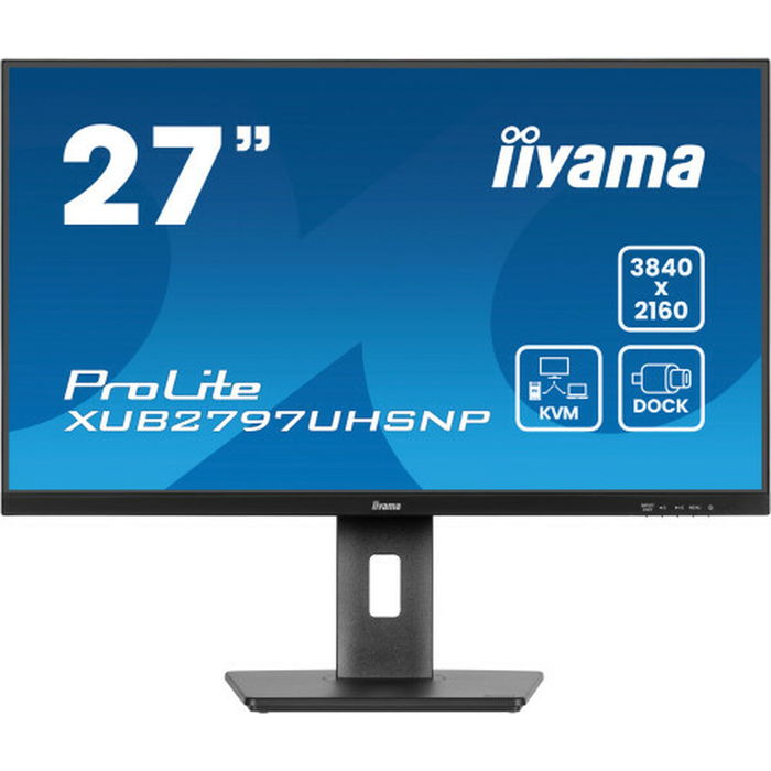 Iiyama Ecran PC ProLite XUB2797UHSNP/XUB2797UHSNP-B1 4K USB-C 27" Noir - Moniteur LED IPS, HDMI, DisplayPort Iiyama Ecran PC ProLite XUB2797UHSNP/XUB2797UHSNP-B1 4K USB-C 27" Noir - Moniteur LED IPS, HDMI, DisplayPort