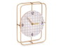Giftdecor Horloge de Table Métal et MDF Noir 18.5x25.5x6 cm (Set de 6)
