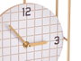 Giftdecor Horloge de Table Métal et MDF Noir 18.5x25.5x6 cm (Set de 6)