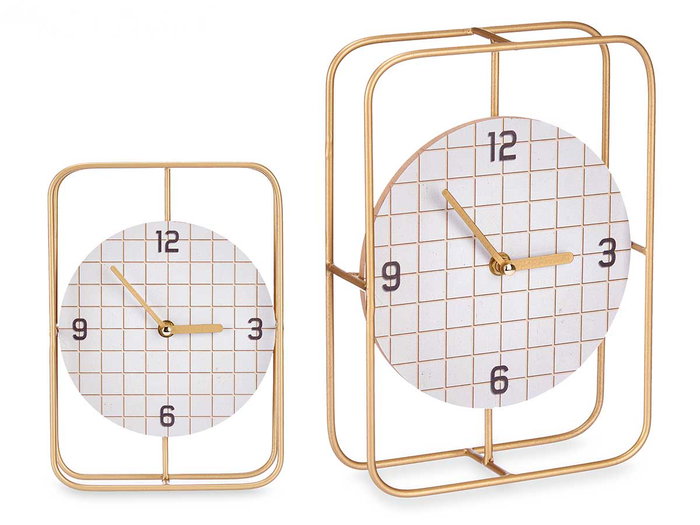 Giftdecor Horloge de Table Métal et MDF Noir 18.5x25.5x6 cm (Set de 6) Giftdecor Horloge de Table Métal et MDF Noir 18.5x25.5x6 cm (Set de 6)