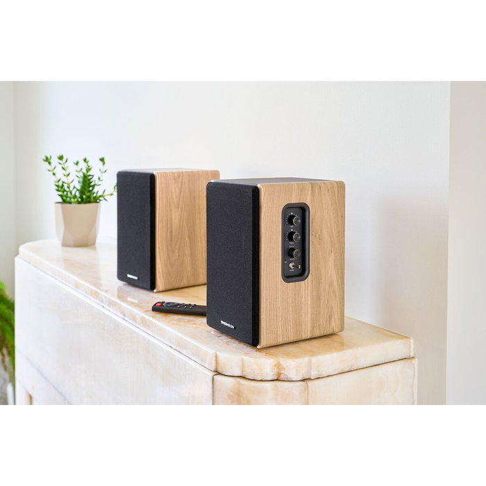 Thomson Set de 2 enceintes M30 Noir et bois Thomson Set de 2 enceintes M30 Noir et bois