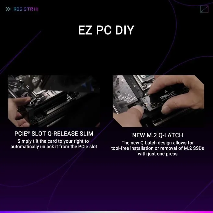 Asus ROG Strix X870-I Gaming WiFi - Carte mère AMD Ryzen Socket AM5 (DDR5, USB4, WiFi 6E, Bluetooth 5.3)