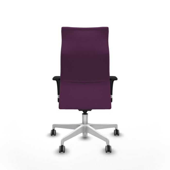 Piqueras Y Crespo Fauteuil Albacete, Similicuir Morado, Mécanisme Synchrone, Base Blanche Piqueras Y Crespo Fauteuil Albacete, Similicuir Morado, Mécanisme Synchrone, Base Blanche