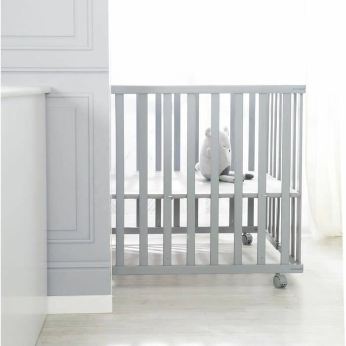 Roba Parc bébé pliable Little Stars Gris Taupe Motif Étoile