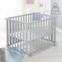 Roba Parc bébé pliable Little Stars Gris Taupe Motif Étoile