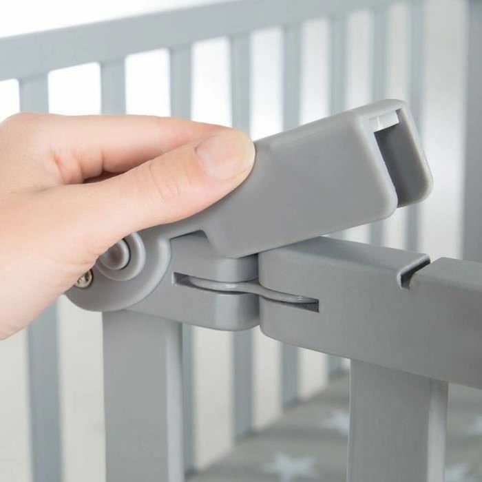 Roba Parc bébé pliable Little Stars Gris Taupe Motif Étoile