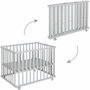 Roba Parc bébé pliable Little Stars Gris Taupe Motif Étoile