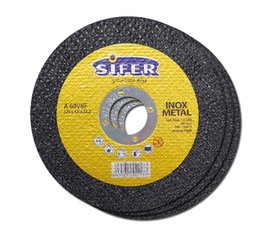 SIFER PRO Disque de coupe acier inox 125x1x22 A60Z-BF