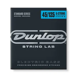 DUNLOPST Jeu de 5 cordes pour basse en nickel 45-125