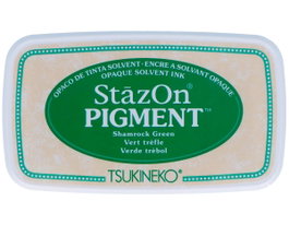 Tsukineko STAZON PIGMENT Tampon encreur vert opaque