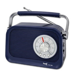 SAMI Radio Sami Vintage 3 bandes bleu AC/batterie multimédia