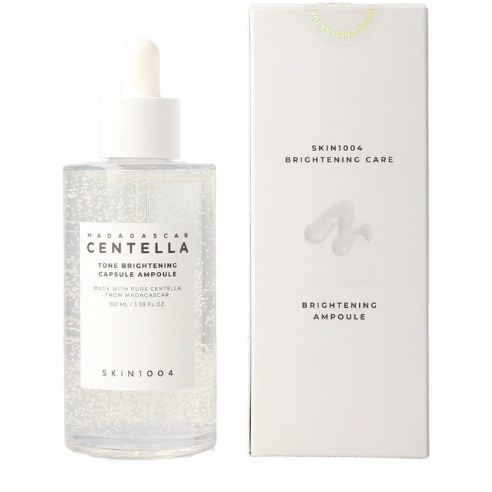 Skin1004 Madagascar Centella Ampoule Éclairante - Sérum Visage 100 ml - Centella Asiatica 77% + Niacinamide - Teint Uniforme et Luminosité