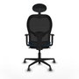 Piqueras y Crespo Chaise de Bureau avec Appui-tête Jorquera 1D036G1 Bleu clair