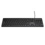eSTUFF G220 - Clavier filaire USB AZERTY français - Format complet avec touches silencieuses et design slim