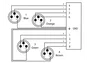 CORDIAL Adaptateur DMX - RJ45 4 XLR Mâle 3 Points 70 cm