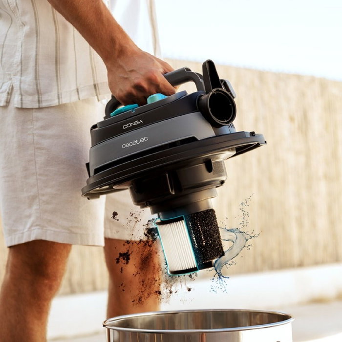 Cecotec Aspirateur Conga Rockstar Wet & Dry Pro Tool 1600 W 30 L HEPA Acier