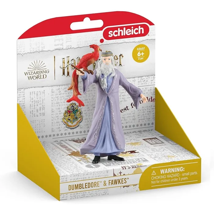 Schleich Figurine Dumbledore et Fumseck Harry Potter 42637 WIZARDING WORLD - Figurine pour Enfants dès 6 Ans 11 x 4 x 12 cm