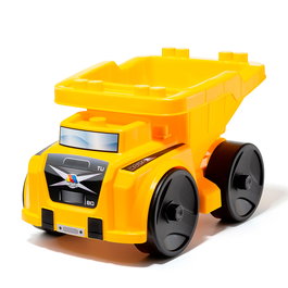Molto Volquete Blocks 25465 - Camion benne grand format avec 20 blocs, jeu de construction pour enfants dès 12 mois